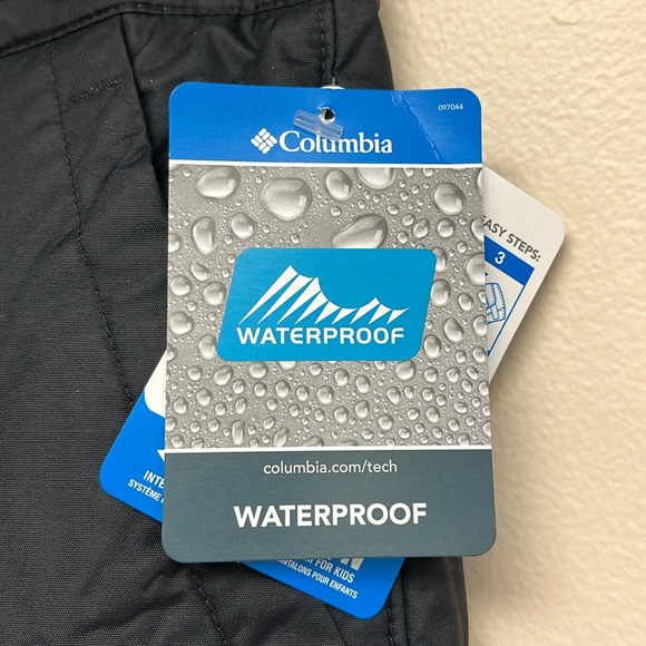 💕Columbia Youth Waterproof Snow Pants; Black; Size Large - Picture 11 of 12
